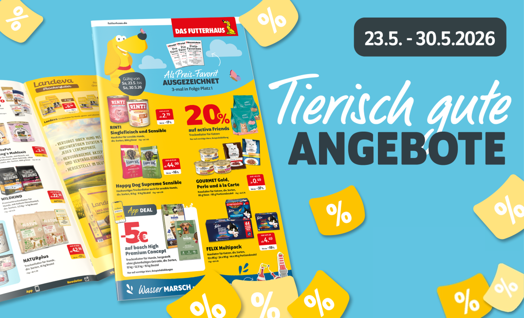 Tierische gute Angebote vom 23.5. bis 30.5.2026