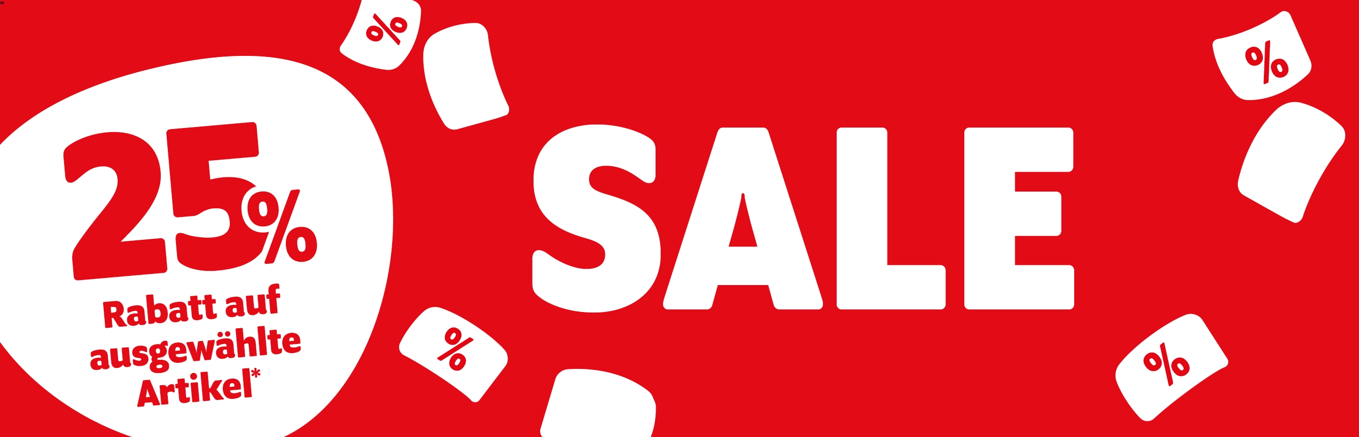 Sale mit 25% Rabatt auf ausgewählte Artikel*