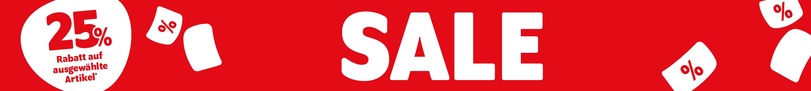 Sale mit 25% Rabatt auf ausgewählte Artikel*