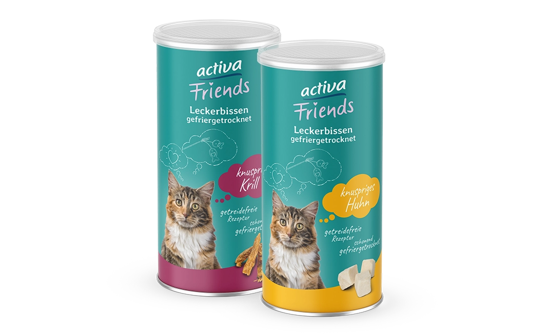 Neuheiten: 2 Sorten activa Friends Leckerbissen
