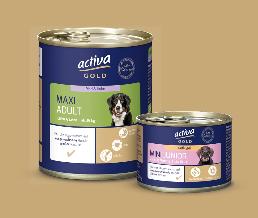 activa GOLD Nassnahrung für Hunde